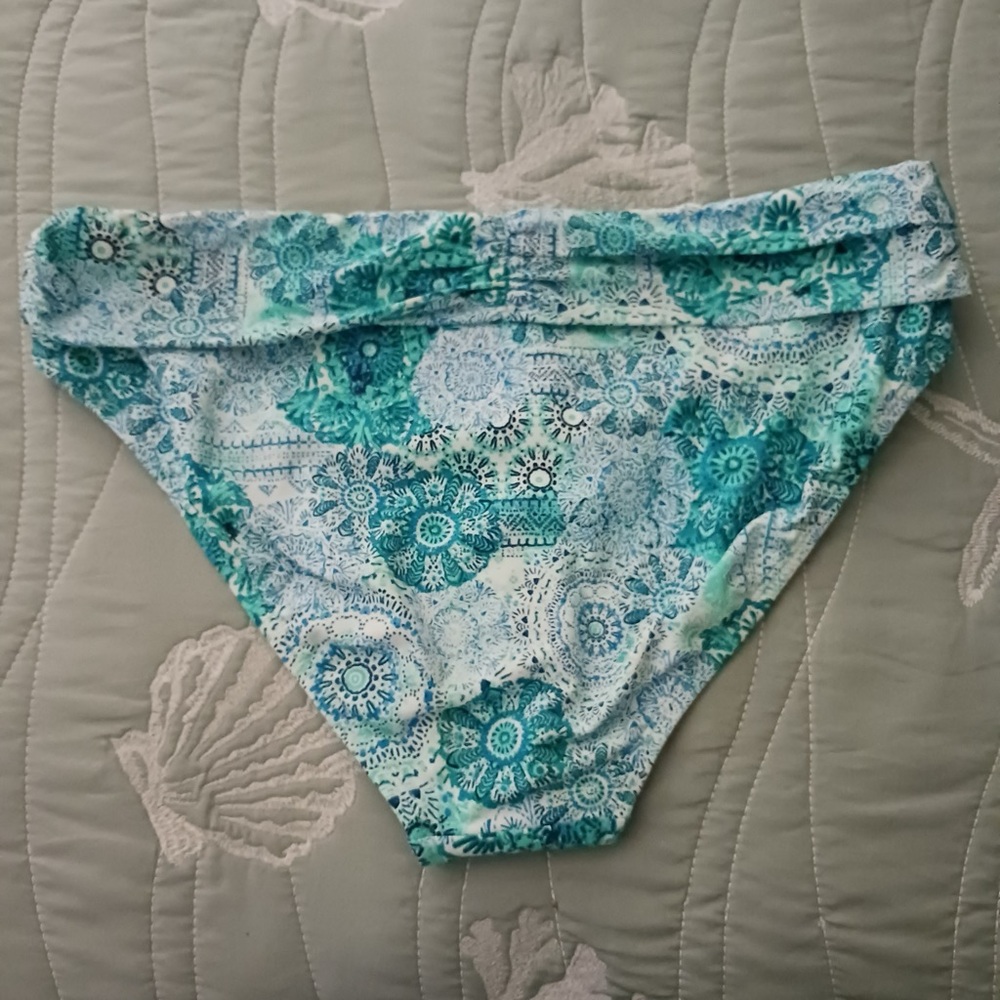 Bleu Rod Beattie Aqua Floral Bikini Bottom - Picture 4 of 4